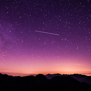 Sublime purple night sky