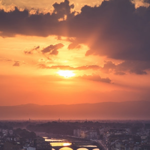 Sunset at Firenze Italy